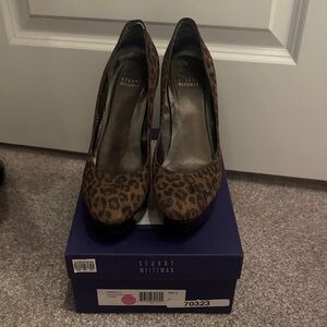Stuart Weitzman Leopard Print Heels